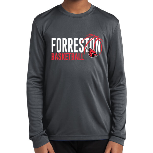 Lady Cardinals Basketball 2026 Logo 1 - Youth Long Sleeve PosiCharge ® Competitor Tee Thumbnail
