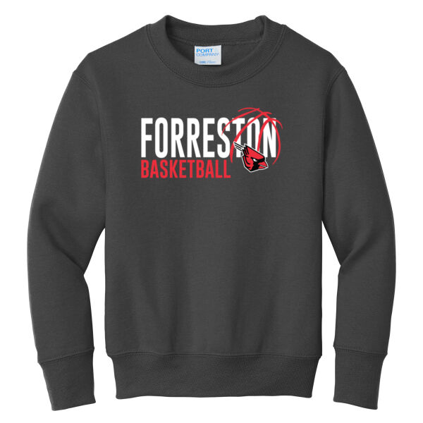 Lady Cardinals Basketball 2026 Logo 1 - Youth Core Fleece Crewneck Sweatshirt Thumbnail
