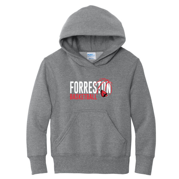 Lady Cardinals Basketball 2026 Logo 1 - Youth Core Fleece Pullover Hooded Sweatshirt Thumbnail
