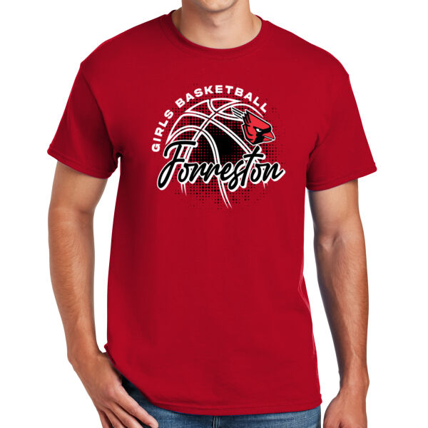 Lady Cardinals Basketball 2026 Logo 2 - DryBlend ® 50 Cotton/50 Poly T Shirt Thumbnail