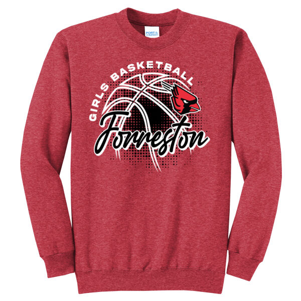 Lady Cardinals Basketball 2026 Logo 2 - Core Fleece Crewneck Sweatshirt Thumbnail