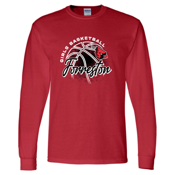 Lady Cardinals Basketball 2026 Logo 2 - DryBlend® 50/50 Long Sleeve T-Shirt Thumbnail