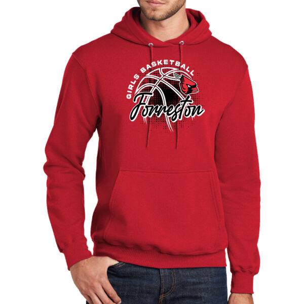 Lady Cardinals Basketball 2026 Logo 2 - Tall Core Fleece Pullover Hooded Sweatshirt Thumbnail