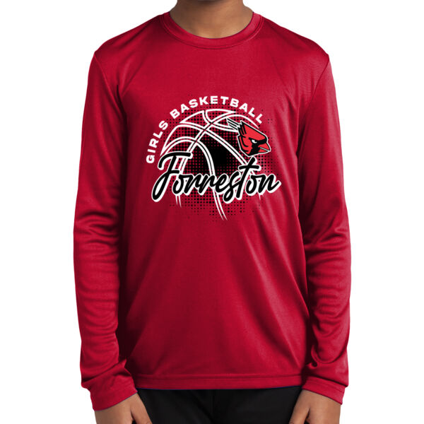 Lady Cardinals Basketball 2026 Logo 2 - Youth Long Sleeve PosiCharge ® Competitor Tee Thumbnail