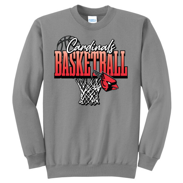 Lady Cardinals Basketball 2026 Logo 3 - Core Fleece Crewneck Sweatshirt Thumbnail