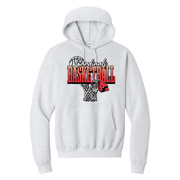 Lady Cardinals Basketball 2026 Logo 3 - Core Fleece Pullover Hooded Sweatshirt Thumbnail