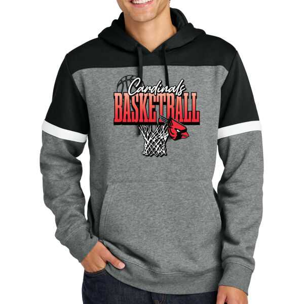 Lady Cardinals Basketball 2026 Logo 3 - Drive Fleece Colorblock Hoodie Thumbnail