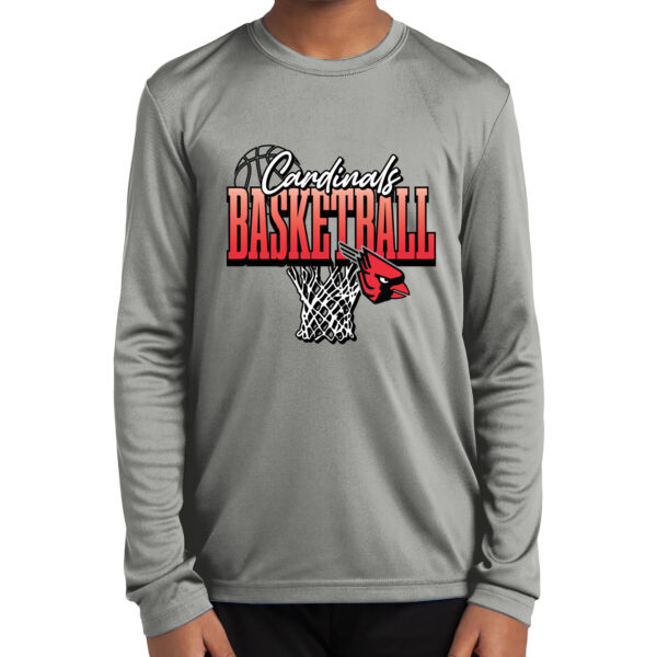 Lady Cardinals Basketball 2026 Logo 3 - Youth Long Sleeve PosiCharge ® Competitor Tee Thumbnail