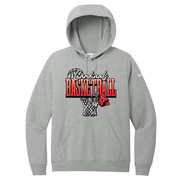 Lady Cardinals Basketball 2026 Logo 3 - Women's Club Fleece Sleeve Swoosh Pullover Hoodie Thumbnail