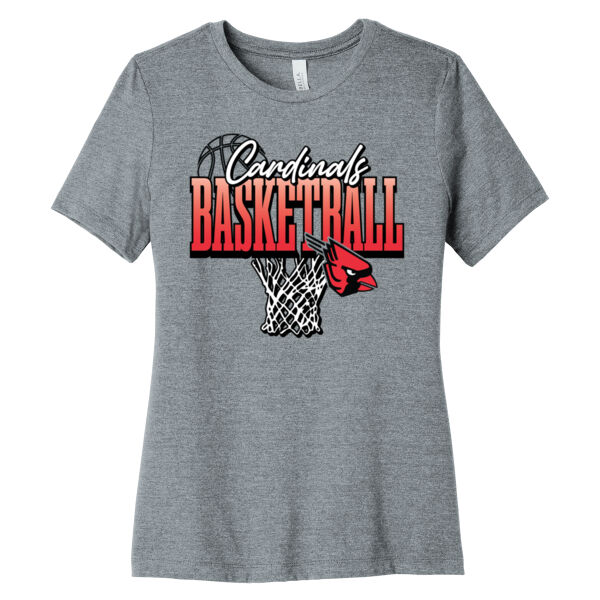 Lady Cardinals Basketball 2026 Logo 3 - Women's Relaxed CVC Tee Thumbnail